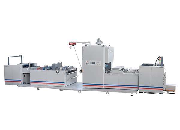 QLFM-1100型全自动高速立式覆膜机(带链条刀分切机)